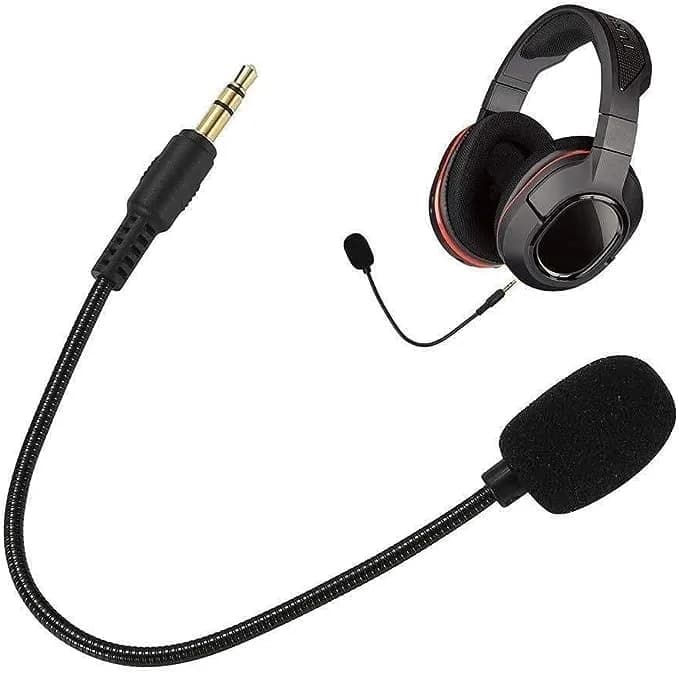 Jowxsx Microphone Headset with Adjustable 360° Bendable Jack | Gaming PC Headsets thumbnail 6