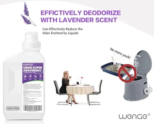 Wenge Urine Solidifier 32 Ounce | Fast Absorption & Odor Control for Camping & Outdoors thumbnail 3