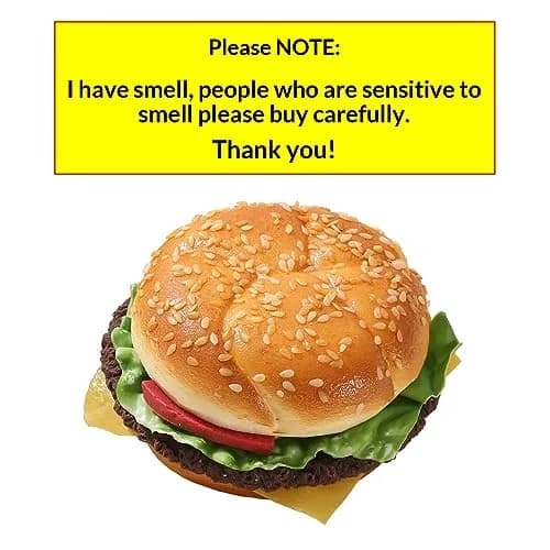Joeabor Artificial Hamburger Round 2 Pack | Realistic Fake Food for Display & Decoration thumbnail 5