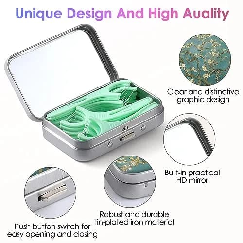 Gerkia Portable Dental Floss Case, Compact & Durable, Travel-Ready (70-120 chars) thumbnail 3