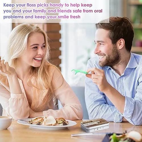 Gerkia Dental Floss Case Inspirational Quotes Pattern with Mirror | 7.1cm x 4.8cm x 2cm (2.8" x 1.9" x 0.8") thumbnail 5