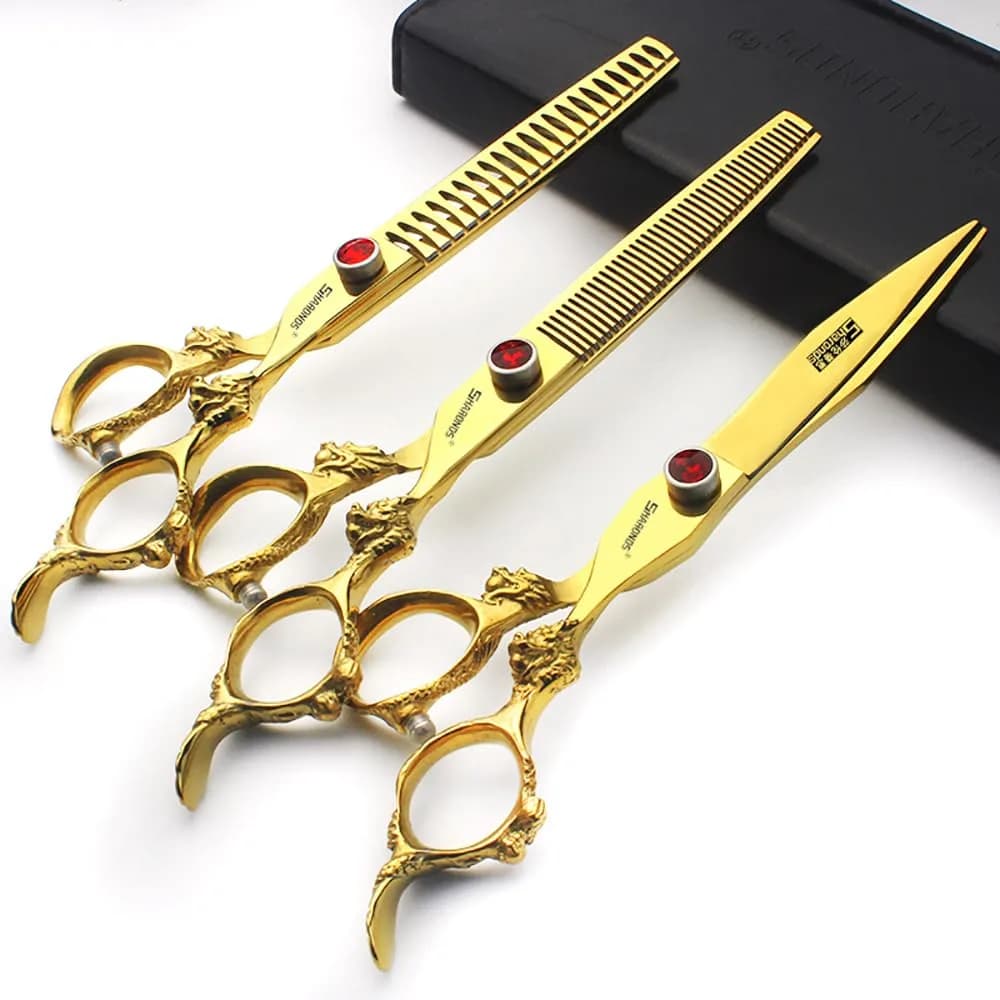 SHARONDS Professional Hair Cutting Dragon Shears 7 Inch (17.78 cm) | Stainless Steel Barber Salon Scissors - main product image