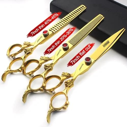 SHARONDS Professional Hair Cutting Dragon Shears 7 Inch (17.78 cm) | Stainless Steel Barber Salon Scissors thumbnail 2
