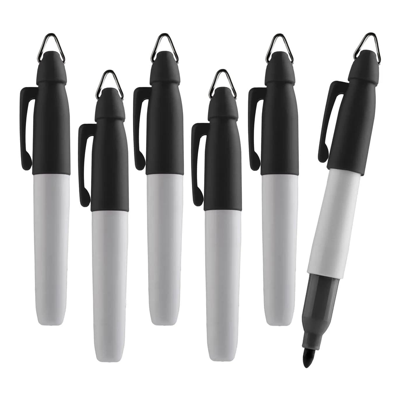 TH Golf Mini Permanent Markers 6 Count | Fine Point, Assorted Colours, Waterproof & Fade-Resistant (1.00mm) - main product image