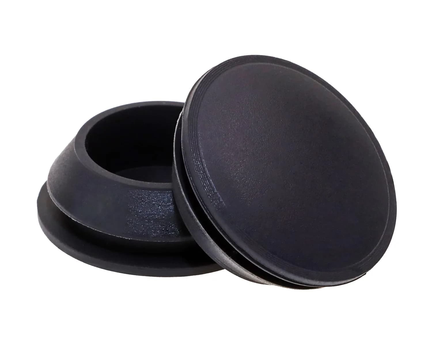 ONLYKXY Black Silicone Round Snap-in Hole Plugs (10mm, 5 Pcs) | Furniture Hole Fastener & Dent Repair — 20mm