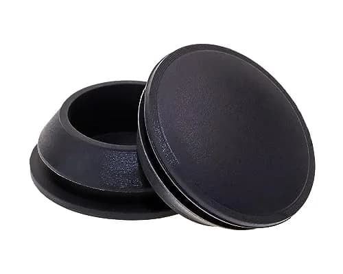 ONLYKXY Black Silicone Round Snap-In Furniture Hole Plugs (20mm / 0.78 inch), 5-Pack | Seals Holes & Protects Surfaces thumbnail 1