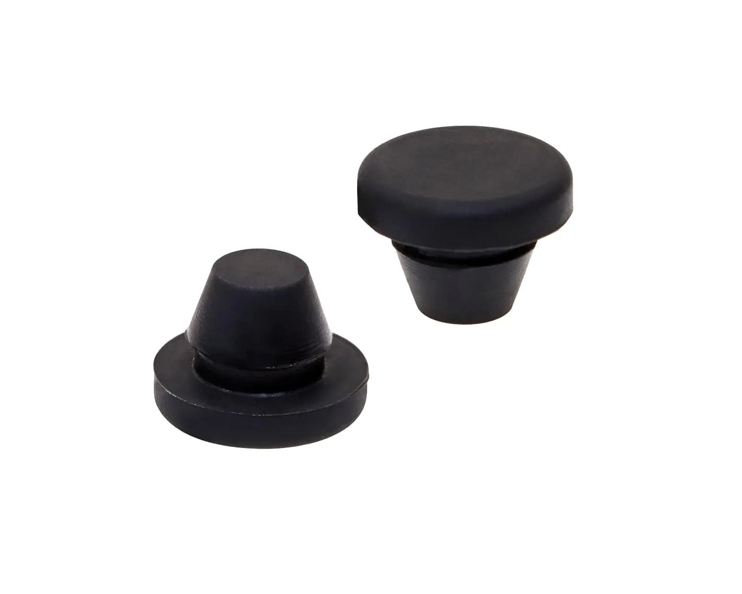 ONLYKXY Black Silicone Round Snap-in Hole Plugs (10mm, 5 Pcs) | Furniture Hole Fastener & Dent Repair — 8mm