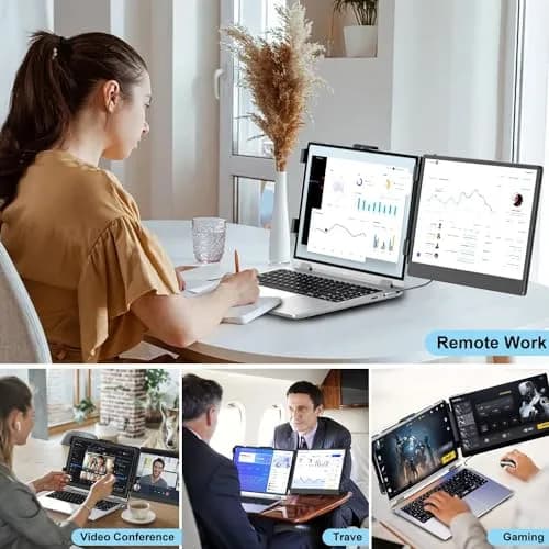 KEFEYA 14" FHD IPS Laptop Monitor Extender | Portable Dual Screen for Windows/Mac/Android thumbnail 8