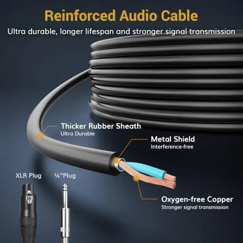 TONOR D5 Dynamic Vocal Microphone for Singing, Karaoke, Speech | Hypercardioid Pickup Pattern, 339g (0.75lb) thumbnail 6
