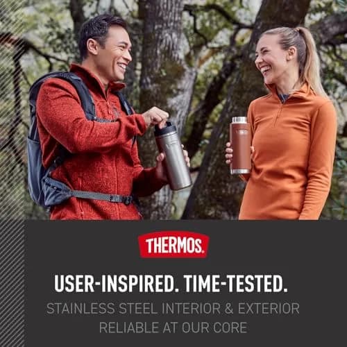 THERMOS ICON SERIES Stainless Steel Water Bottle 32oz | Vacuum Insulated, Matte Stainless Steel thumbnail 6