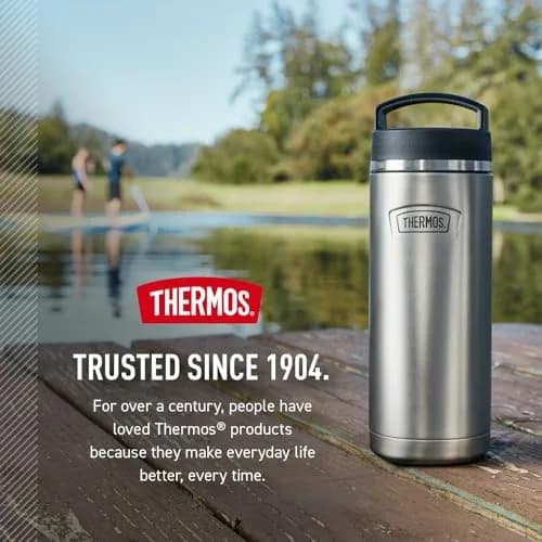 THERMOS ICON SERIES Stainless Steel Water Bottle 32oz | Vacuum Insulated, Matte Stainless Steel thumbnail 8