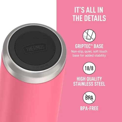 THERMOS ICON SERIES Insulated Water Bottle with Straw Lid 18oz | Keeps Drinks Cold 16H thumbnail 4