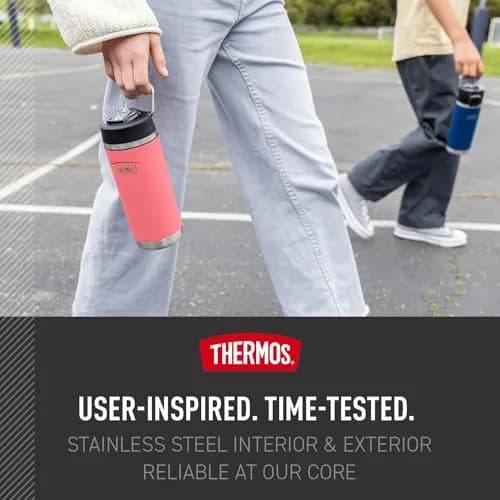 THERMOS ICON SERIES Insulated Water Bottle with Straw Lid 18oz | Keeps Drinks Cold 16H thumbnail 6