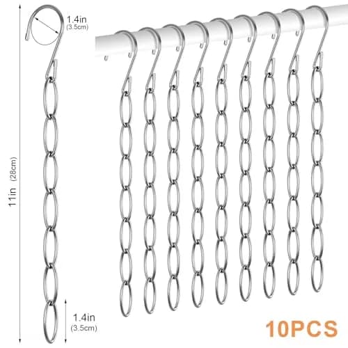 NiHome Space Saving Hangers 10-Pack | Metal Closet Organizer with Safety Cap, Space Saving & Durable thumbnail 7