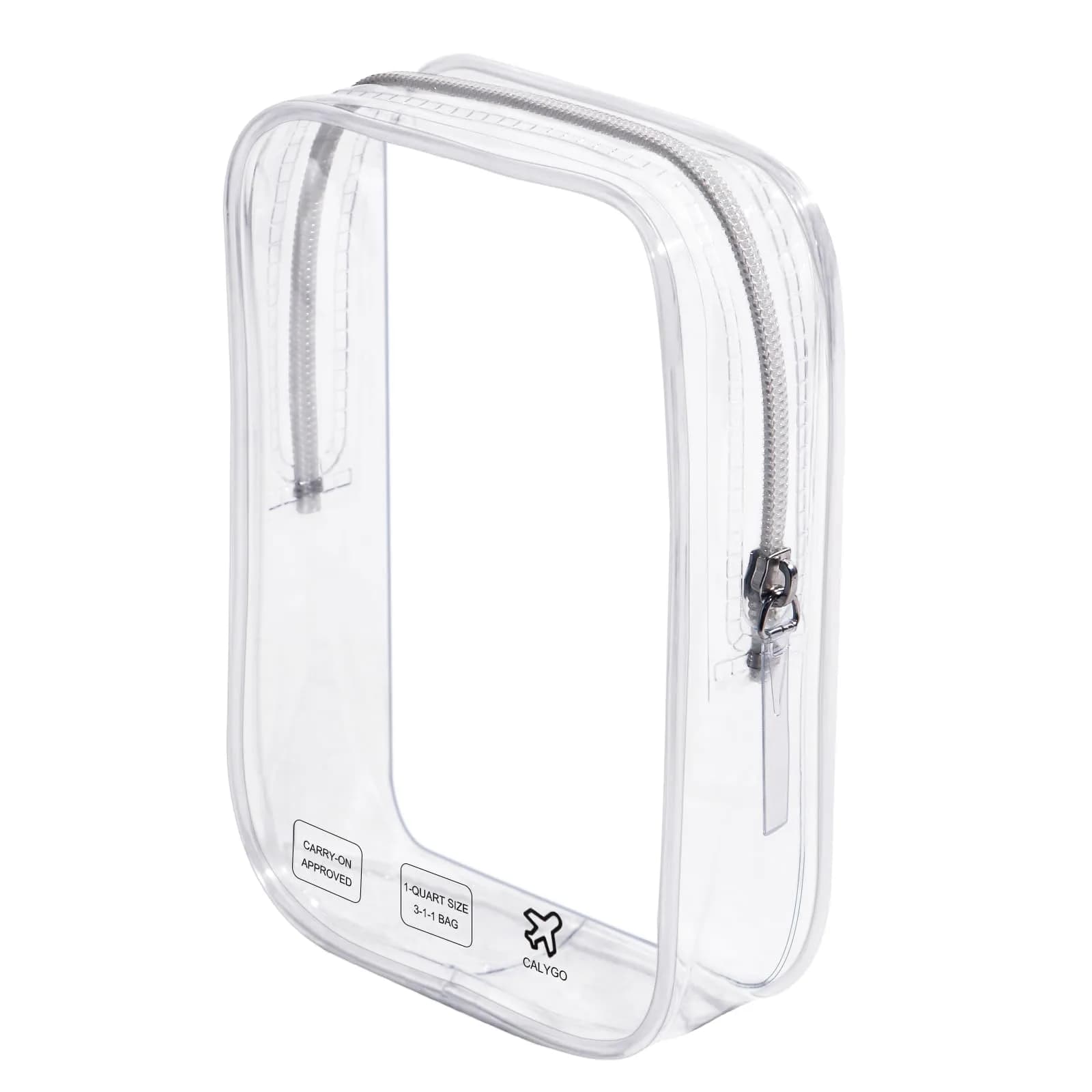 CALYGO TSA Approved Clear Toiletry Bag 1 Quart (156 ml) | Compact & Leak-Resistant for International Travel - main product image