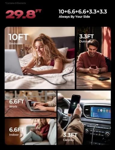 LISEN USB C to USB C Cable 60W 5-Pack | Fast Charging & Data Transfer thumbnail 4