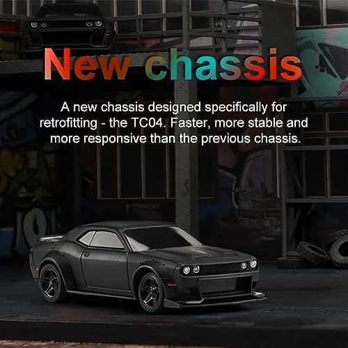havcybin 1:76 Scale RC Sport Car | Remote Control Mini Model with DIY Shells & Lights thumbnail 8