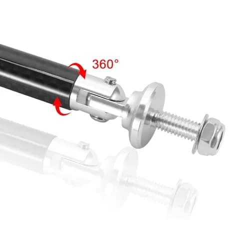 TOMALL Car Adjustable Bumper Support Strut Rod 45mm | Universal Aluminum & Carbon Fiber for Vehicle Enhancement thumbnail 4
