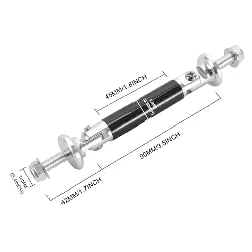 TOMALL Car Adjustable Bumper Support Strut Rod 45mm | Universal Aluminum & Carbon Fiber for Vehicle Enhancement thumbnail 2