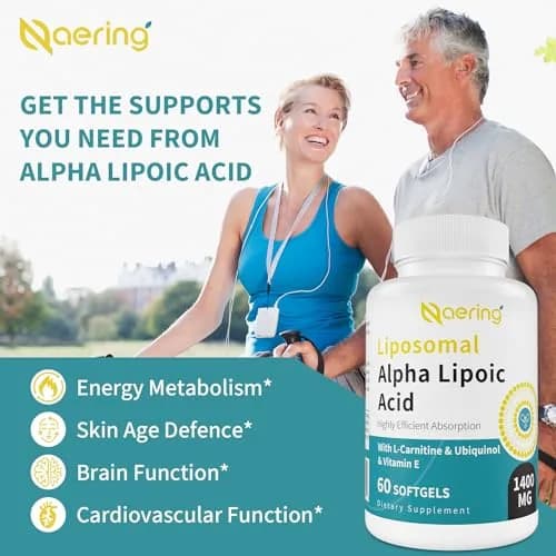 Naering Liposomal Alpha Lipoic Acid 1400mg Softgels | Powerful Antioxidant for Wellness thumbnail 5