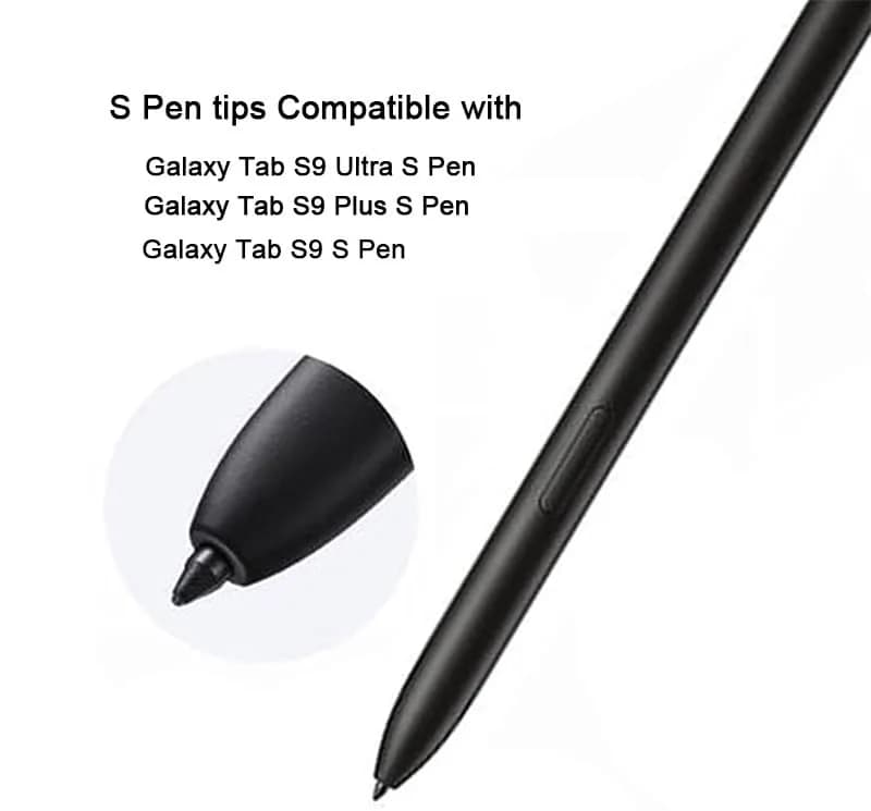 Befzygwk Black S Pen Soft Tips 5 PCS | Compatible with Galaxy Tab S9 Series thumbnail 3