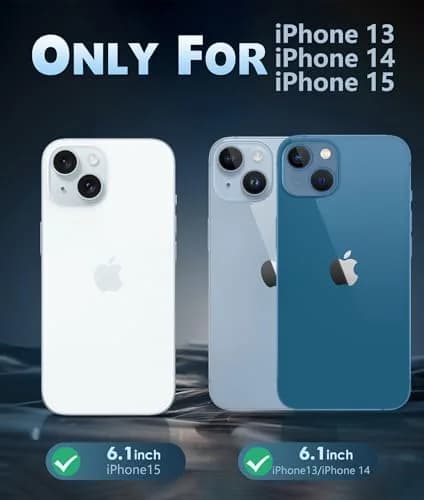 FNTCASE Clear MagSafe Compatible Case for iPhone 15/14/13 (6.1 Inch) | Military Grade Drop Protection thumbnail 2