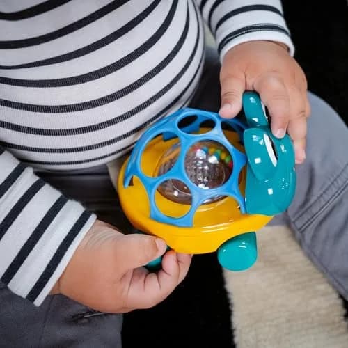 Baby Einstein Curious Car Neptune Oball Toy Car & Rattle 9.5cm (3.7in) | Lights & Rattle for 3+ Months thumbnail 3