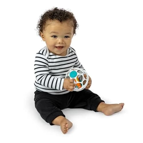 Baby Einstein Grip & Spin Oball Rattle Toy, BPA Free, 0+ Months | 10cm (4 inch) Diameter thumbnail 8