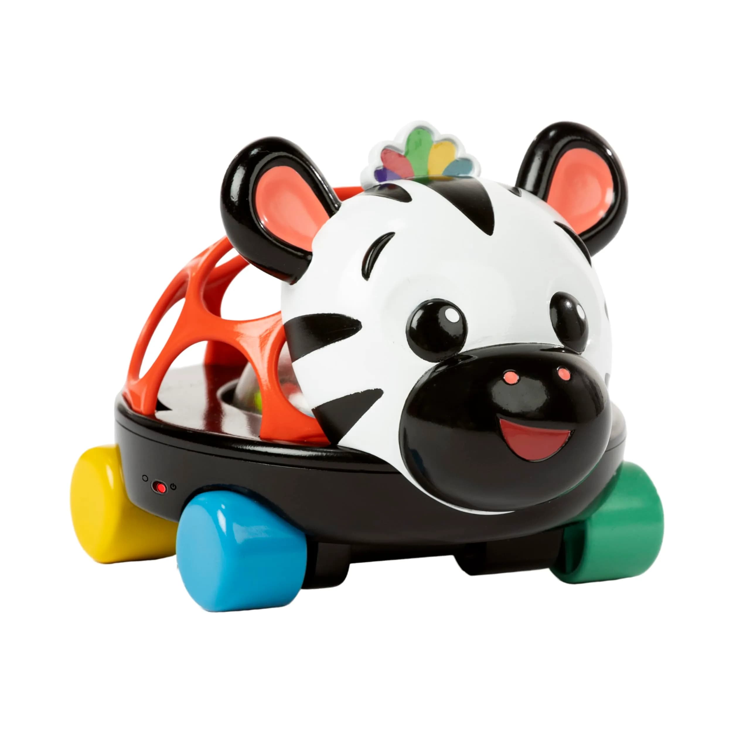 Baby Einstein Curious Car Zen Oball Toy Car & Rattle, Light Up, Ages 3 Months+ | Flexible, Grippable, Sensory Discovery - main product image