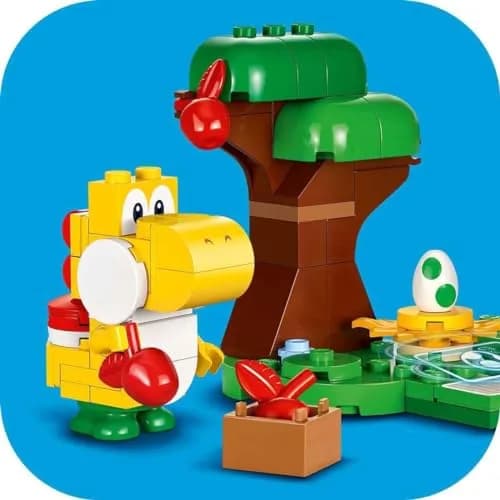 LEGO Super Mario Yoshi's Wild Forest Expansion Set, Toy with 2 Yoshi Figures Made of Stones for Boys and Girls, Small Gift for Children and Gamers from 6 Years 71428 | Role Play & Creative Building thumbnail 7