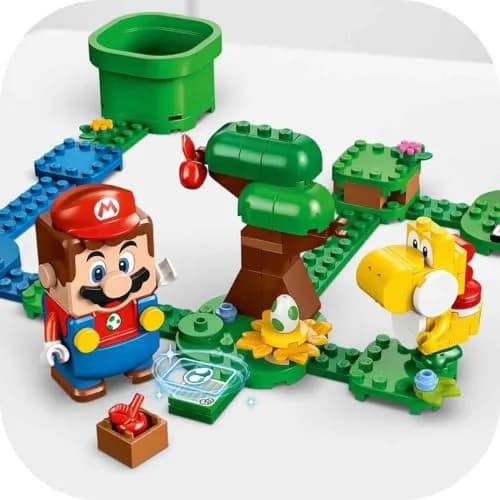 LEGO Super Mario Yoshi's Wild Forest Expansion Set, Toy with 2 Yoshi Figures Made of Stones for Boys and Girls, Small Gift for Children and Gamers from 6 Years 71428 | Role Play & Creative Building thumbnail 3