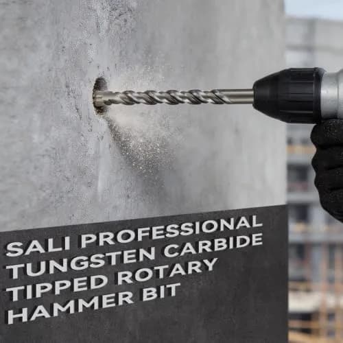 SALI SDS Plus Rotary Hammer Drill Bit Kit 1/2"x18" (12.7mm x 457.2mm) | 4-Cutter Carbide for Concrete & Brick thumbnail 7