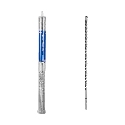 SALI SDS Plus Rotary Hammer Drill Bit Kit 1/2"x18" (12.7mm x 457.2mm) | 4-Cutter Carbide for Concrete & Brick thumbnail 3