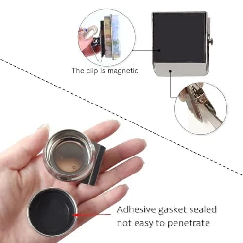 Qianshan Portable Travel Watercolor Palette, Mini Metal Tin Box, 12-Well | Compact Artist Set for On-the-Go Painting thumbnail 4