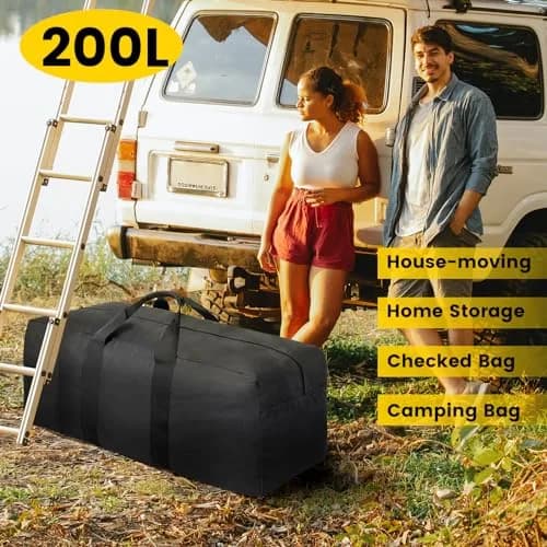 Vorspack 200L Extra Large Duffle Bag for Travel, Camping | Heavy-Duty, Lightweight & Large Capacity thumbnail 6