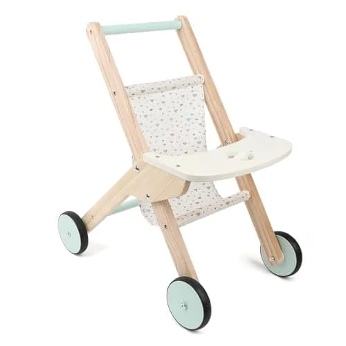 Canuan Wooden Baby Walker Doll Stroller with Butterfly Theme | 12-36 Months thumbnail 1