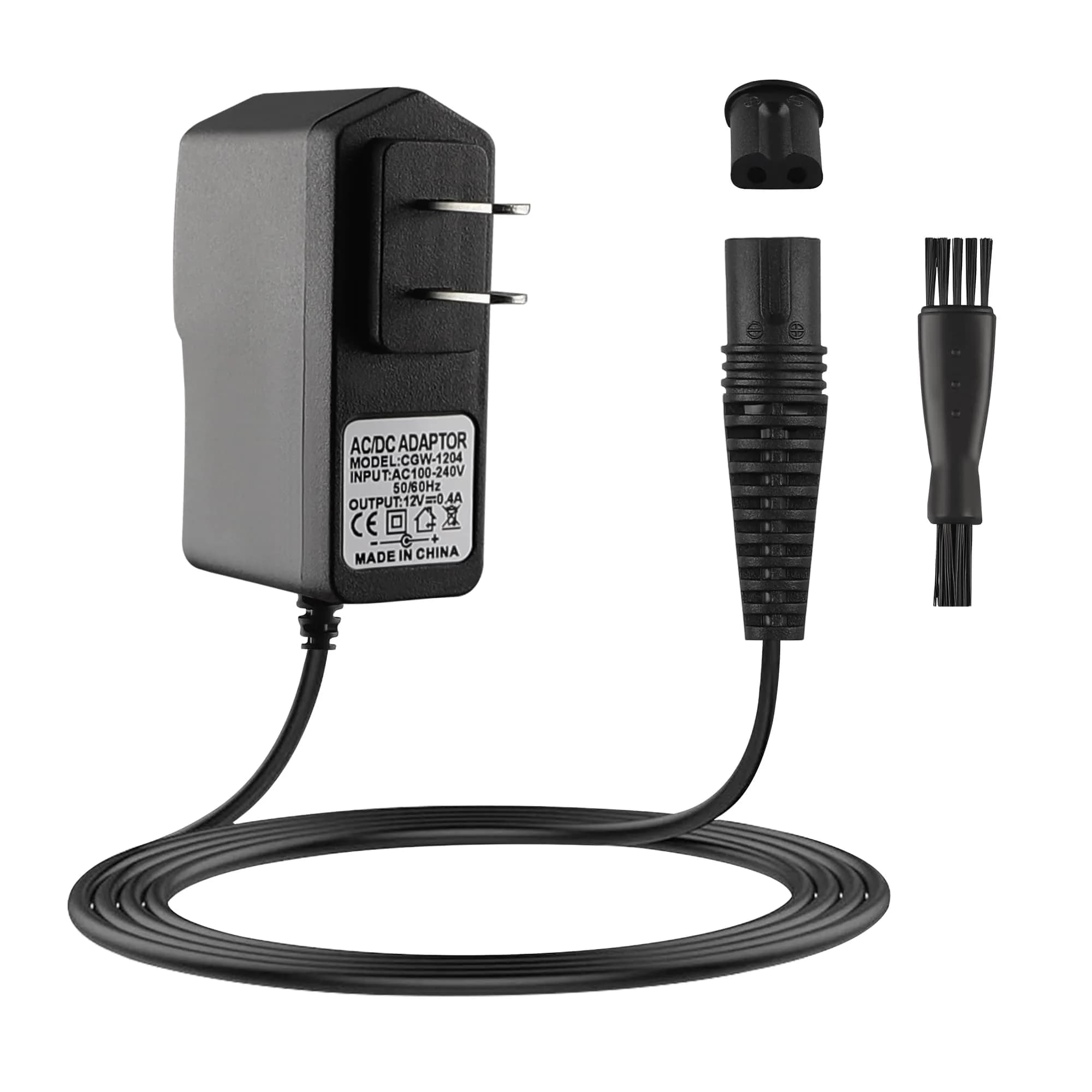 FNKTQL 12V Shaver Charger for Braun Series 9, 8, 7, 6, 5, 3, 1, XT5 & Silk Epil 5/7/9/9 Flex (1.5m Cable) | Smart Charging Power Cord - main product image