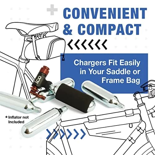 ICO Threaded CO2 Cartridges 16g | High-Pressure, Food Grade, 50 Pack for Cyclists & Brewers thumbnail 4