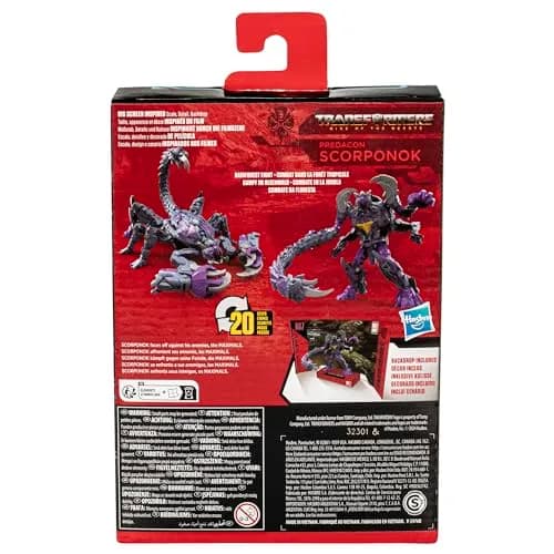 Transformers Toys Studio Series Deluxe Rise of the Beasts 107 Predacon Scorponok 4.5-inch Converting Action Figure thumbnail 5