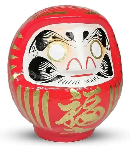 Takasaki Daruma Figurine 4.7 inch Red | Traditional Japanese Good Luck Ornament thumbnail 1