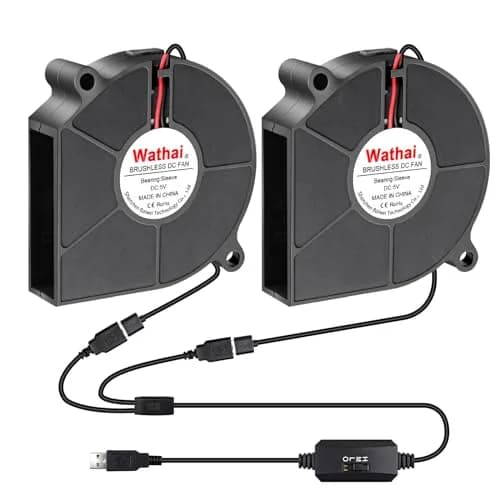 Wathai 60mm USB Blower Fan 2-Pack | 5V Variable Speed Controller for Electronics Cooling thumbnail 6