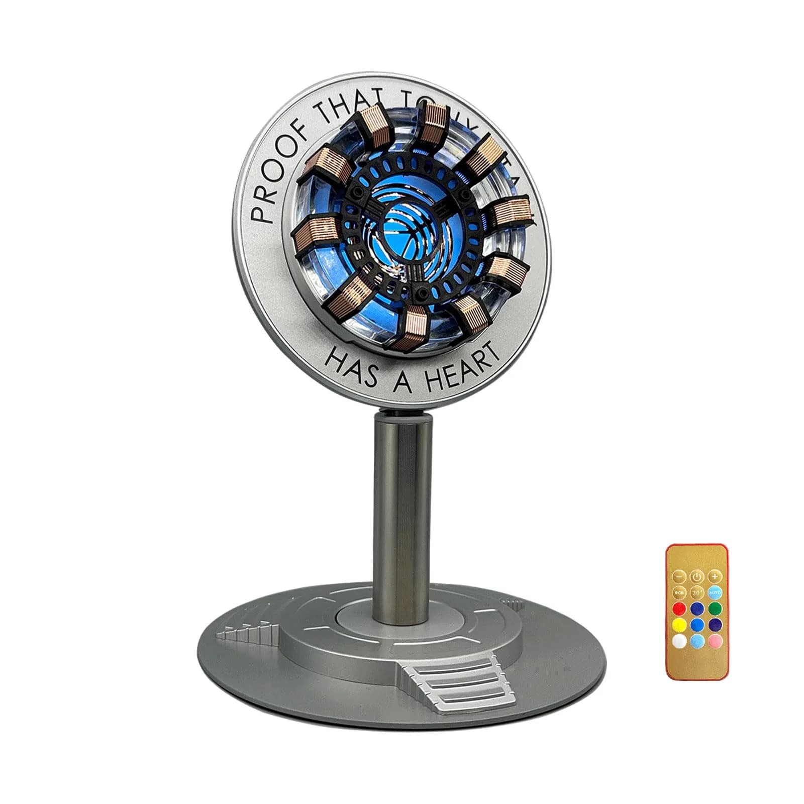 Moonacy Arc Reactor Night Light, Rechargeable Superhero Lamp 163 cm (64.17 inches) | Touch & Remote Control Display Light - main product image