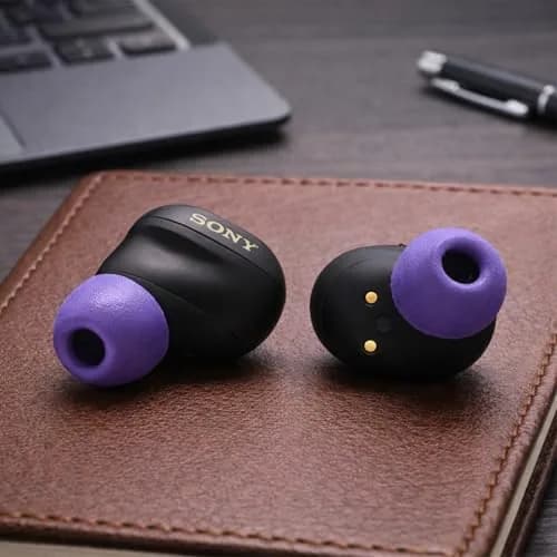 Comply Memory Foam Replacement Ear Tips, Purple (Small) (3 Pairs) | Ultimate Comfort & Secure Fit for Sony Earbuds thumbnail 6