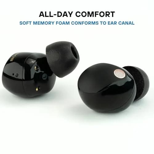 Comply Memory Foam Replacement Ear Tips, Blue, Medium (3 Pairs) | Ultimate Comfort for Sony Earbuds thumbnail 3