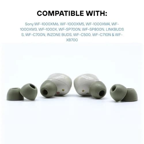 Comply Memory Foam Replacement Ear Tips Medium (3 Pairs) | Ultimate Comfort for Sony True Wireless Earbuds thumbnail 2