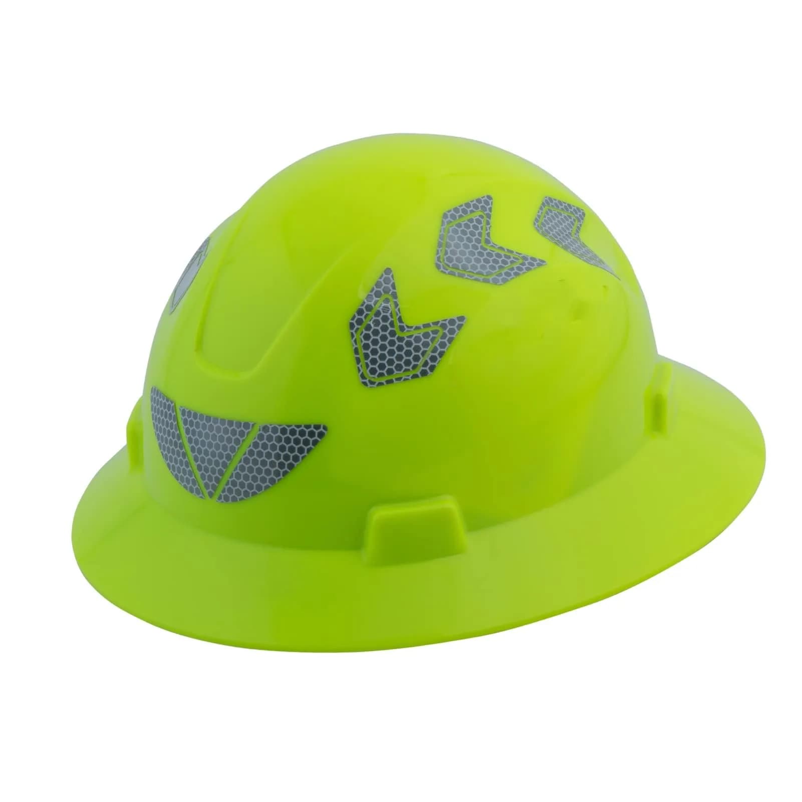 UNINOVA Full Brim Hard Hat ANSI Class E Lime | Impact & Sun Protection (110 chars)