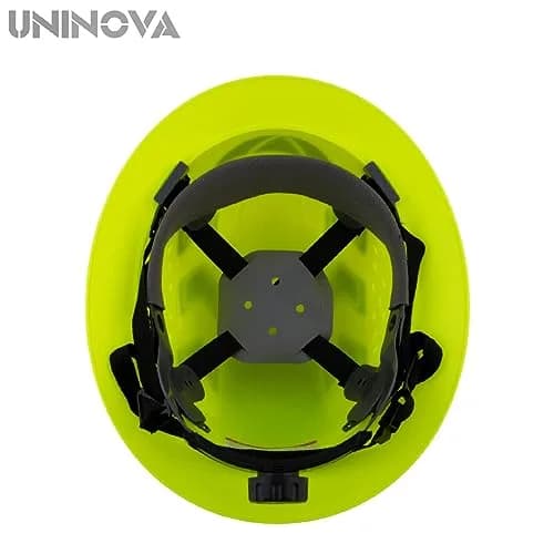 UNINOVA Full Brim Hard Hat ANSI Class E Lime | Impact & Sun Protection (110 chars) thumbnail 5