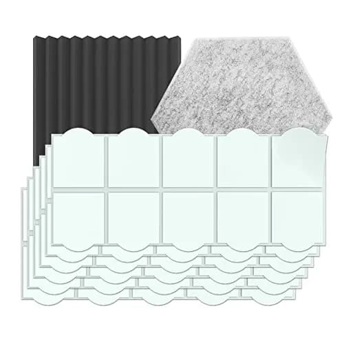 EGINO 120 Pack Double-Sided Adhesive Tape for Acoustic Soundproofing Foam Panels 30mm x 30mm | Heavy Duty Wall Mounting thumbnail 1