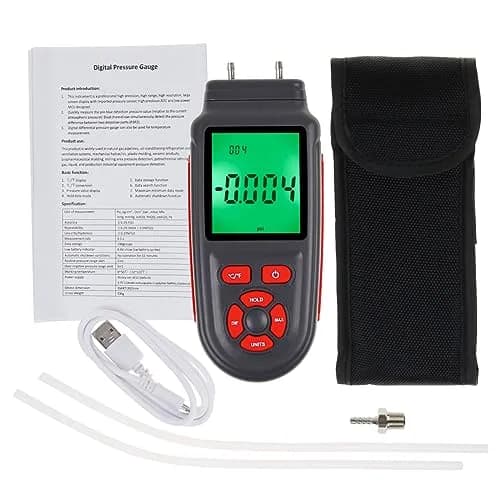 DANOPLUS Digital Differential Pressure Manometer Tester ±2.999 Psi | 12 Unit Selection thumbnail 8