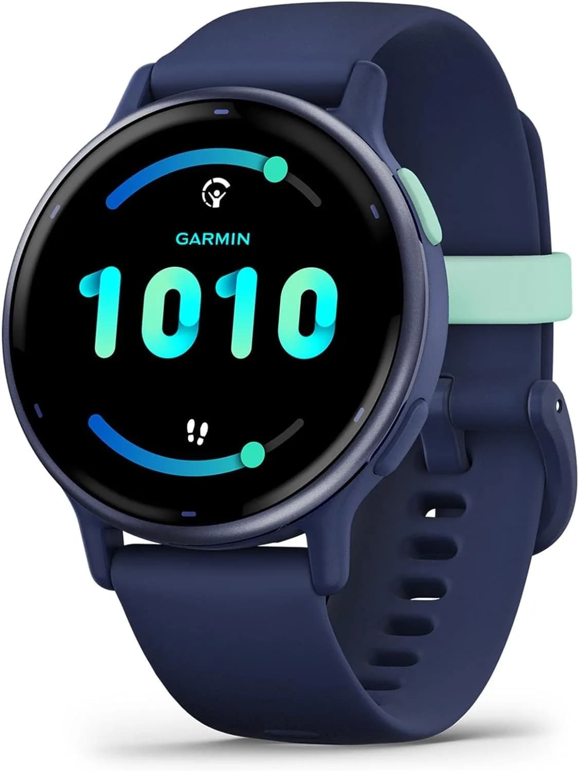 Garmin vívoactive® 5 Health & Fitness GPS Smartwatch 42mm Ivory | AMOLED Display, 11-Day Battery, Body Battery™ Monitoring — Navy